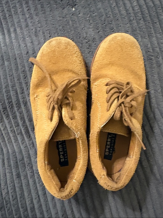 Sperry Other - Sperry Kids Tan Suede Lace-Up Dress Shoes